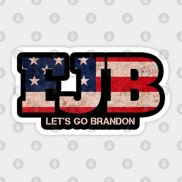 FJB Let’s Go Brandon Funny Meme Sticker by Myartstor 